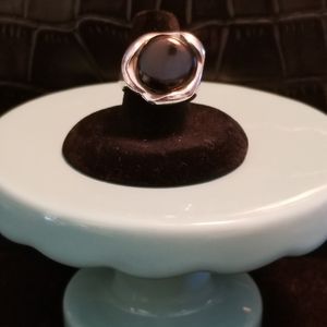 Rare Vintage Barse Sterling Silver/Onyx Ring